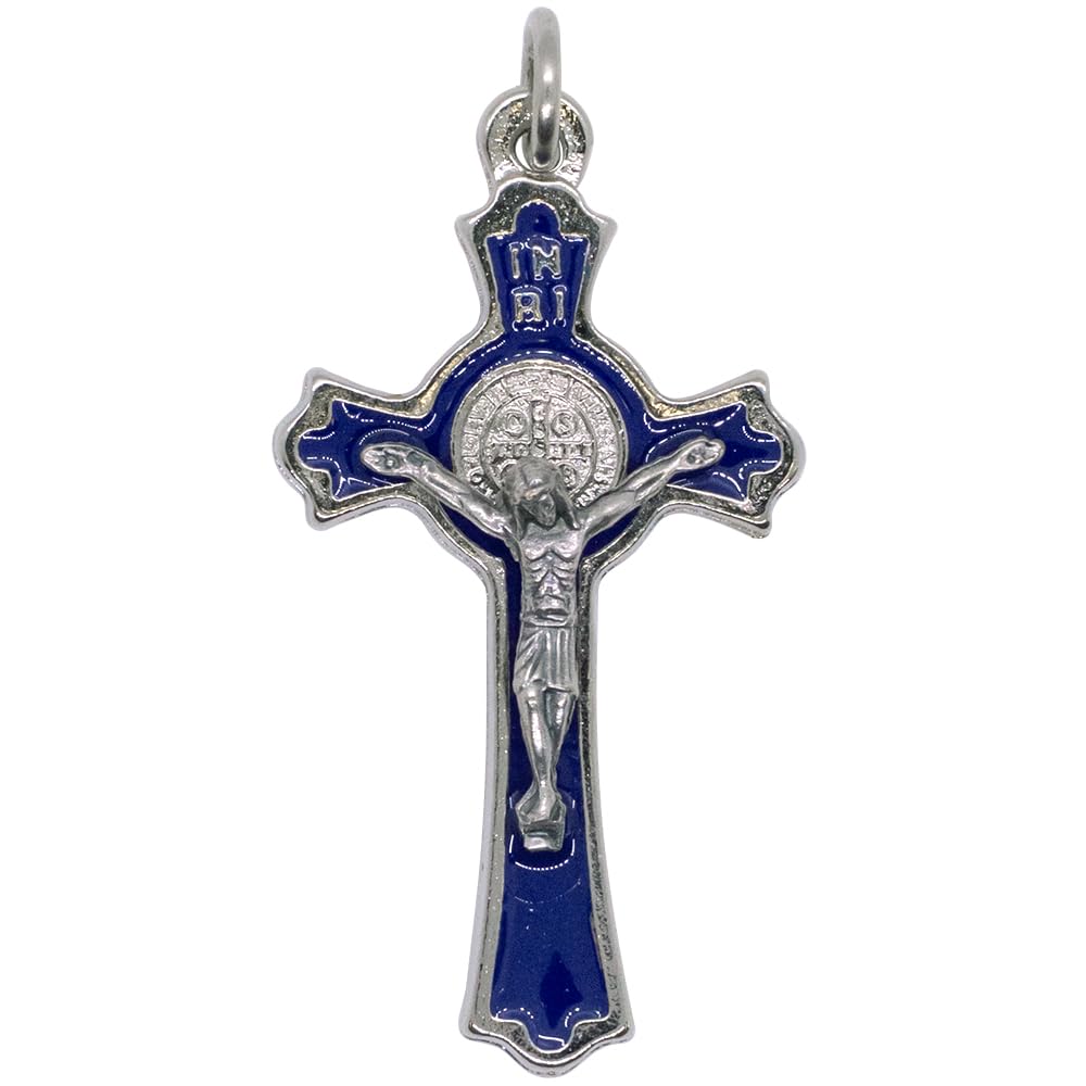 Amazon.com: hand made St Benedict Cross Medal Crucifix 3
